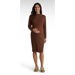 Time and Tru Women's Maternity L Ribbed tank Dress Set 2-Piece set knee-length